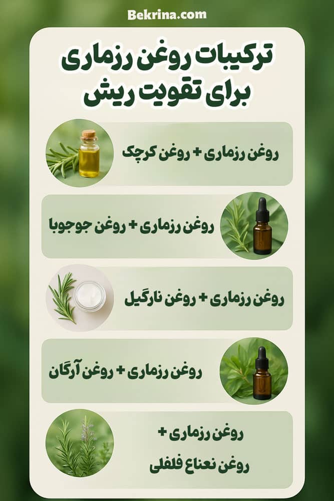 نحوه مصرف روغن رزماری برای ریش