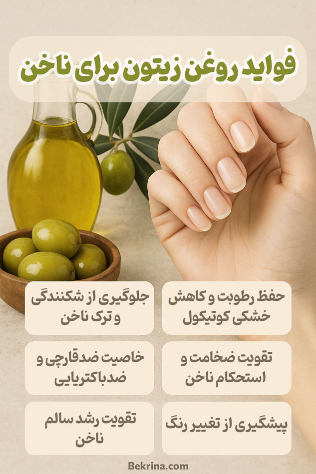 تقویت ناخن با روغن زیتون 