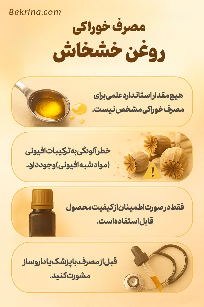مصرف خوراکی روغن خشخاش برای درد زانو
